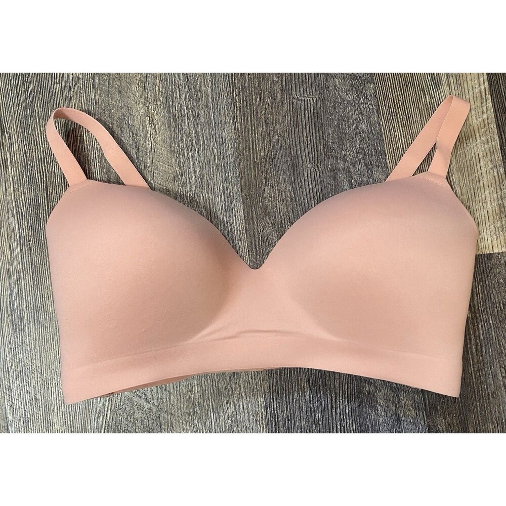 Soma Enbliss Wireless Bra 38DD Pink Seamless Comfort Smooth Support